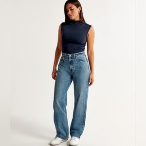 Abercrombie & Fitch Curve Love High Rise Loose Jean
